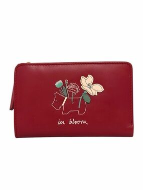 Radley London In Bloom Red Leather Wallet - Like New
